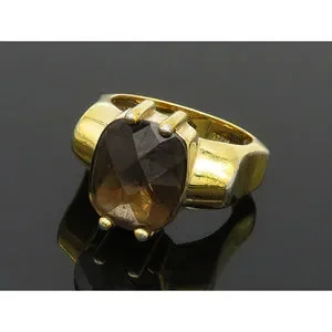 David Sigal Jewelry David Sigal 925 Silver Smoky Topaz Gold